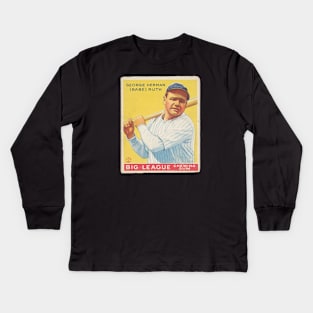 Babe Ruth 1933 Goudey (Yellow) Baseball Card Kids Long Sleeve T-Shirt